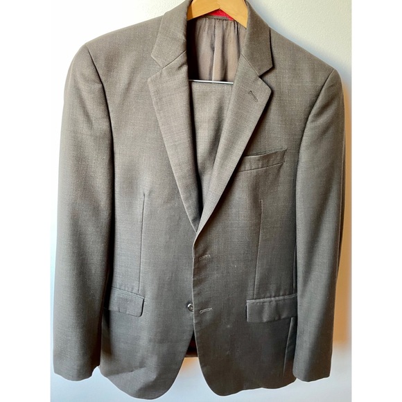 Alfani Dark Taupe Suit - Picture 2 of 7